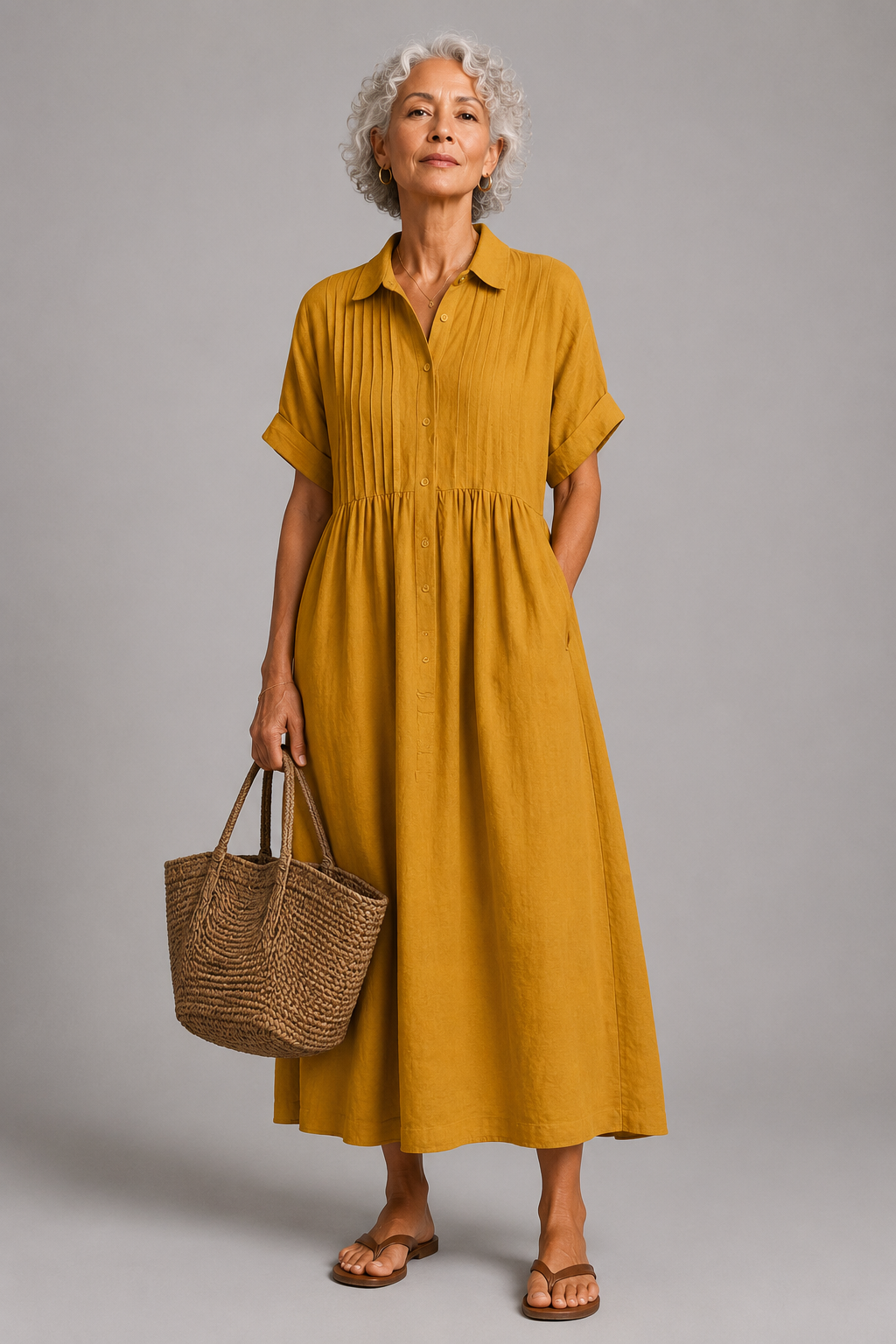 Océane | Blaues Sommer-Maxikleid
