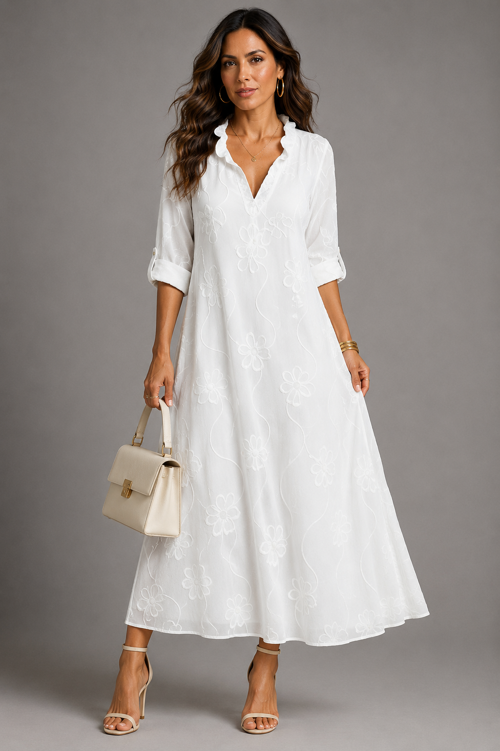 Ambre | Figurumschmeichelndes geblümtes Sommerkleid