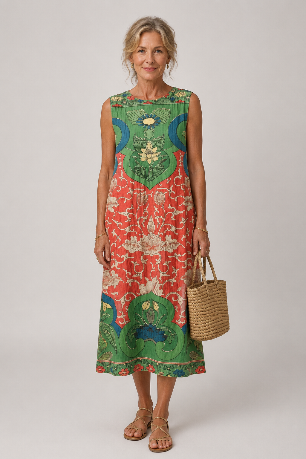 Véra | Boho-Midikleid