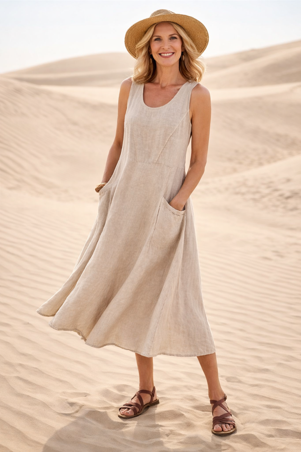 Luna | Bequemes Midikleid in A-Linie