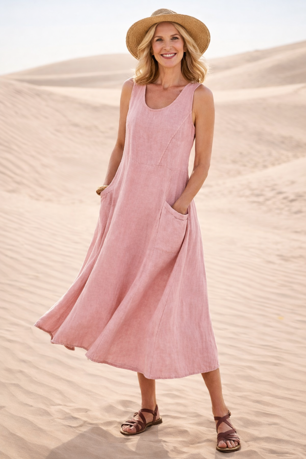 Luna | Bequemes Midikleid in A-Linie