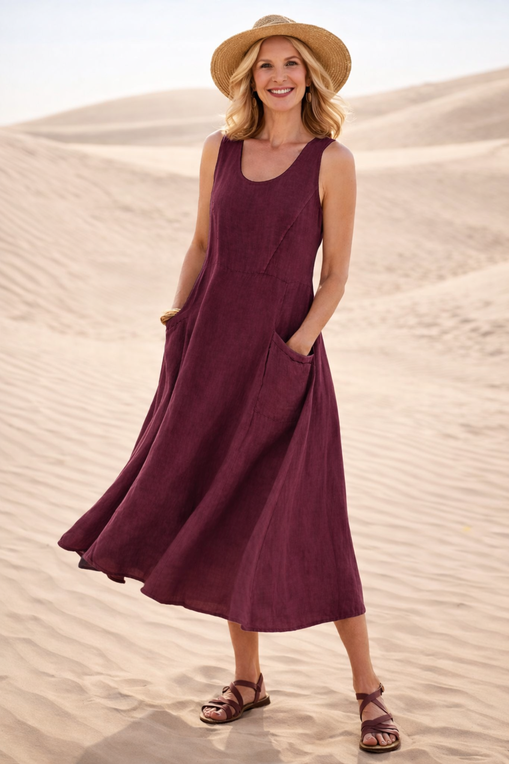 Luna | Bequemes Midikleid in A-Linie