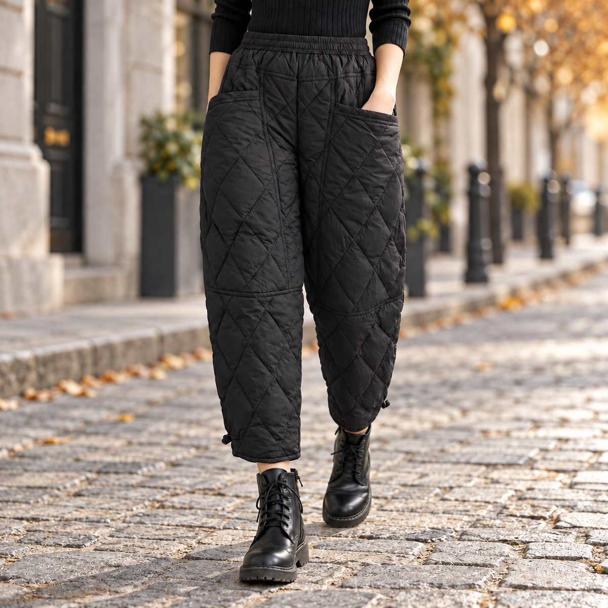Nella — die warme und weiche Hose für kalte Tage.