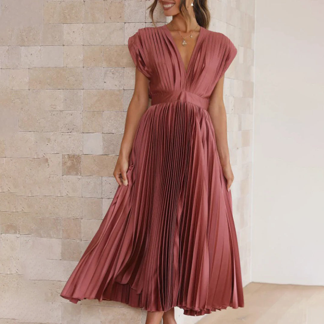 Marni™ | Zeitloses plissiertes Midikleid