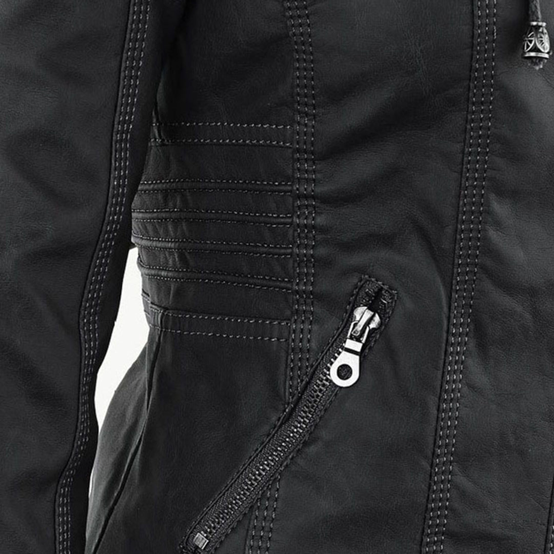 Flavia | Strapazierfähige und elegante Lederjacke