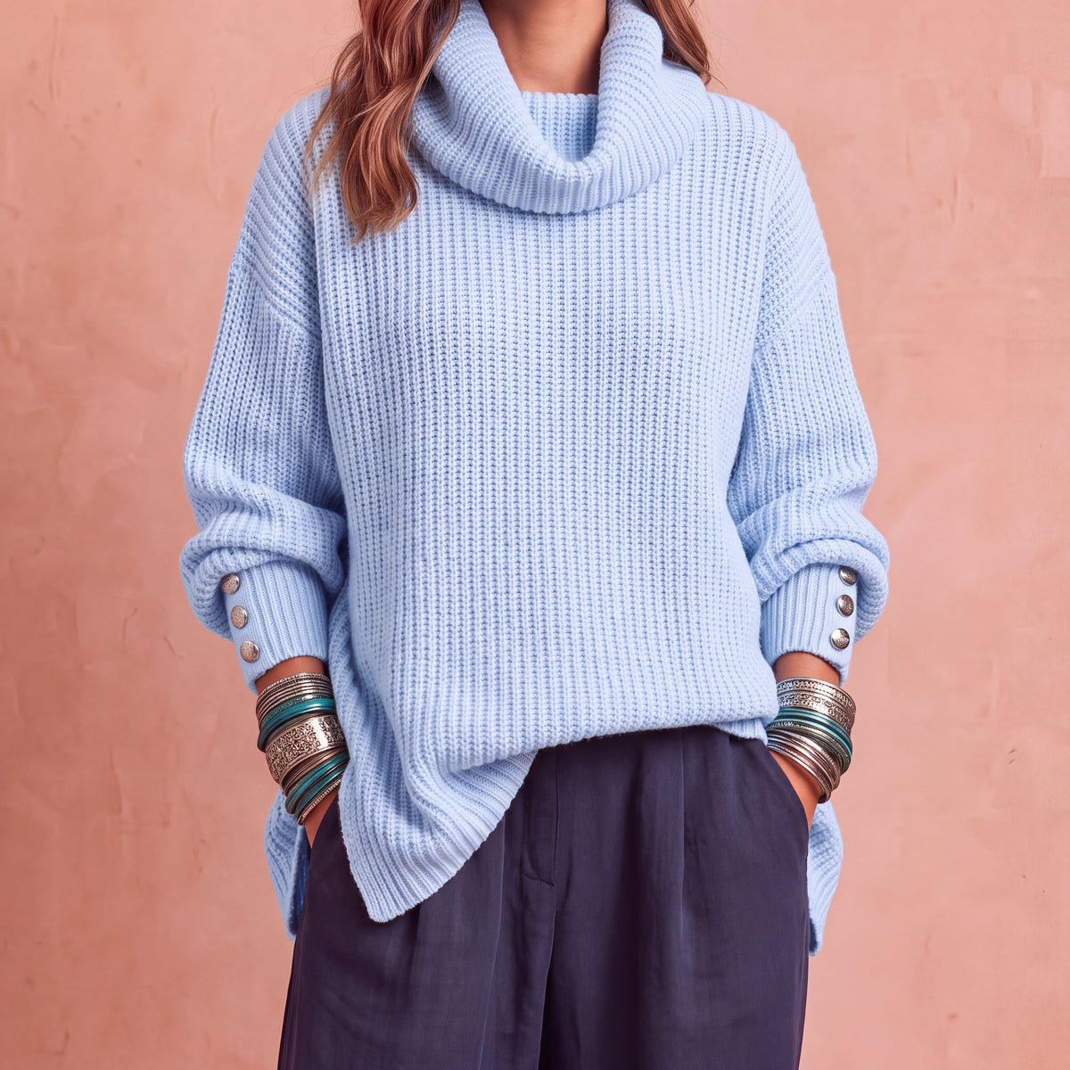 Solène – Feinstrickpullover mit Rollkragen