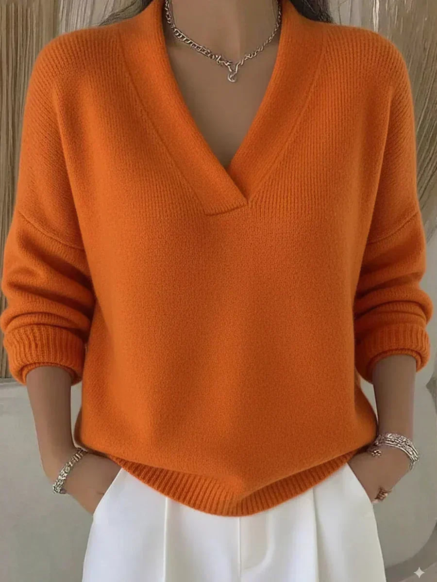 Violeta | Lockerer Pullover mit V-Ausschnitt