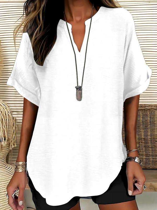 Mara™ – Luftige V-Ausschnitt Bluse