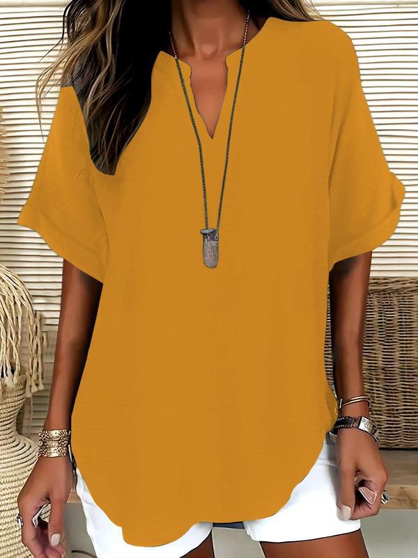 Mara™ – Luftige V-Ausschnitt Bluse