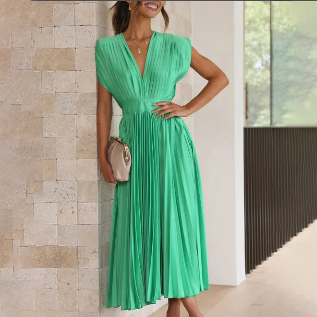 Marni™ | Zeitloses plissiertes Midikleid