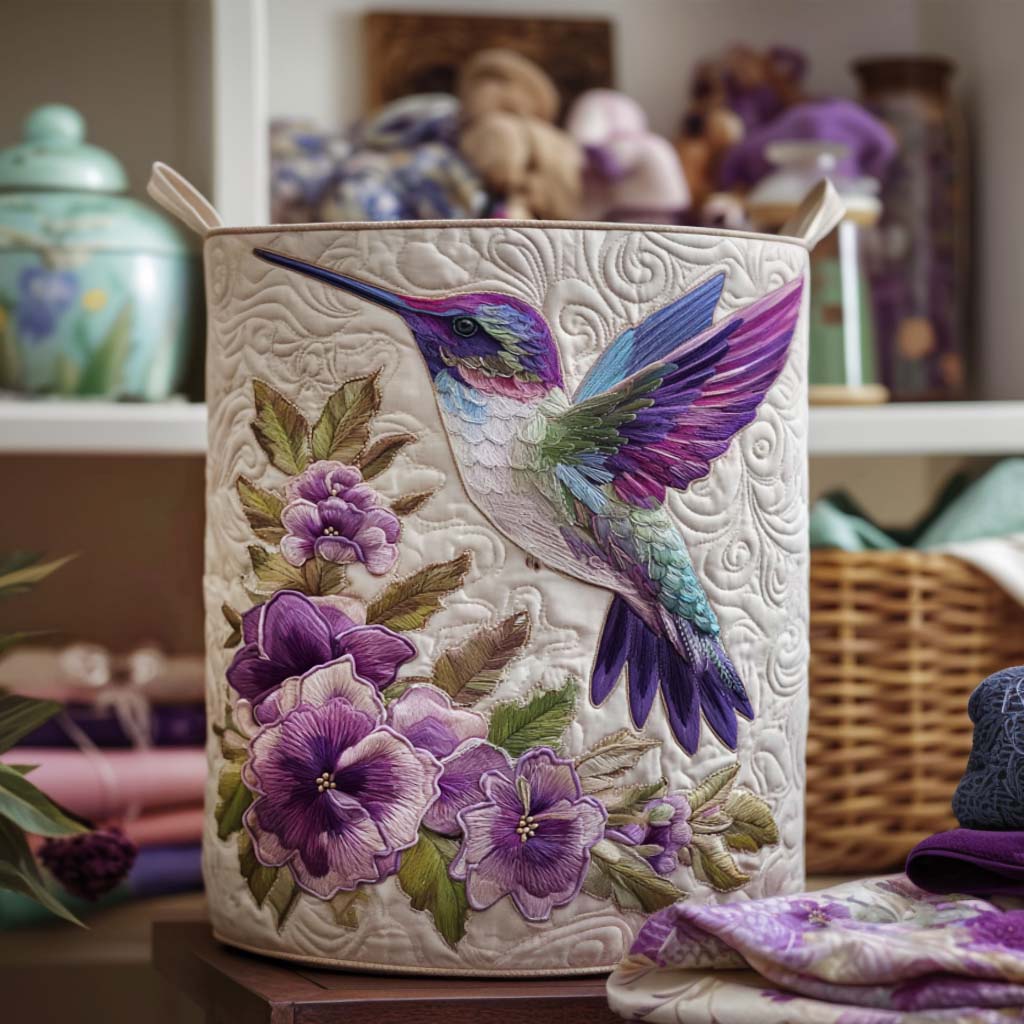 EVIE | WÄSCHEKORB „HUMMINGBIRD IN BLOOM“