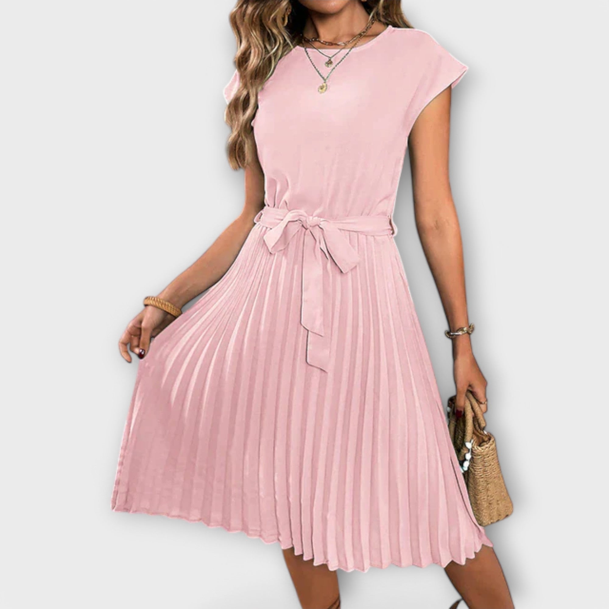Shira™ | Sommer Midi-Faltenkleid