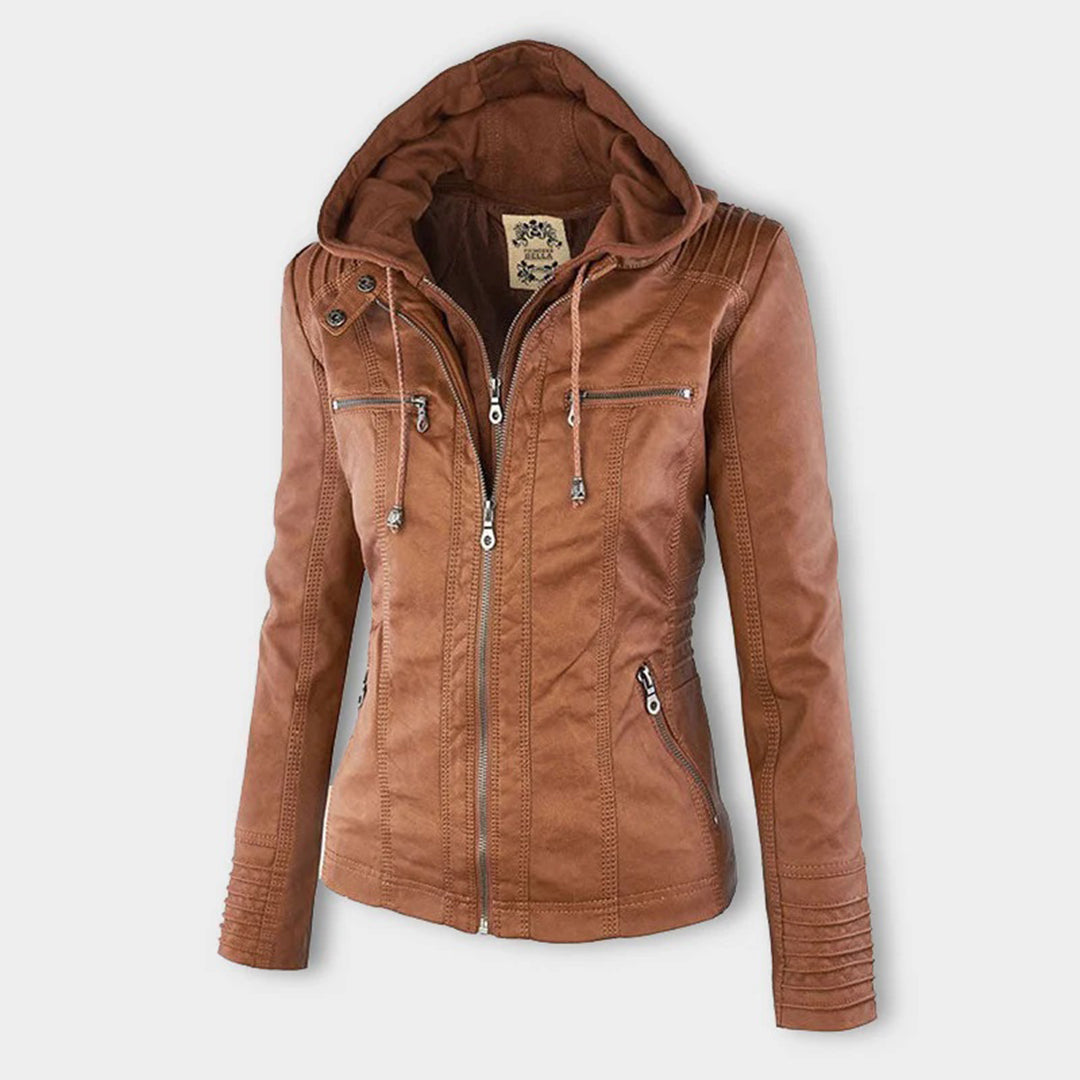 Flavia | Strapazierfähige und elegante Lederjacke