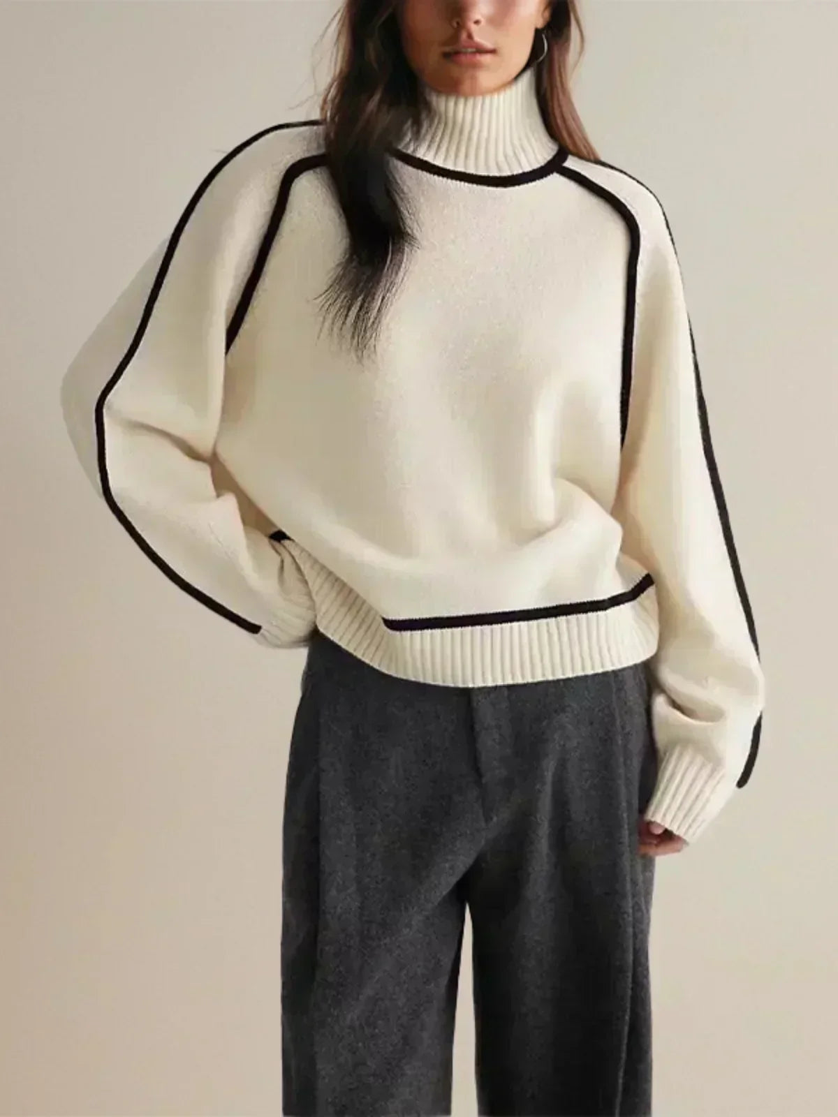 Seraphina - Eleganter Rollkragenpullover