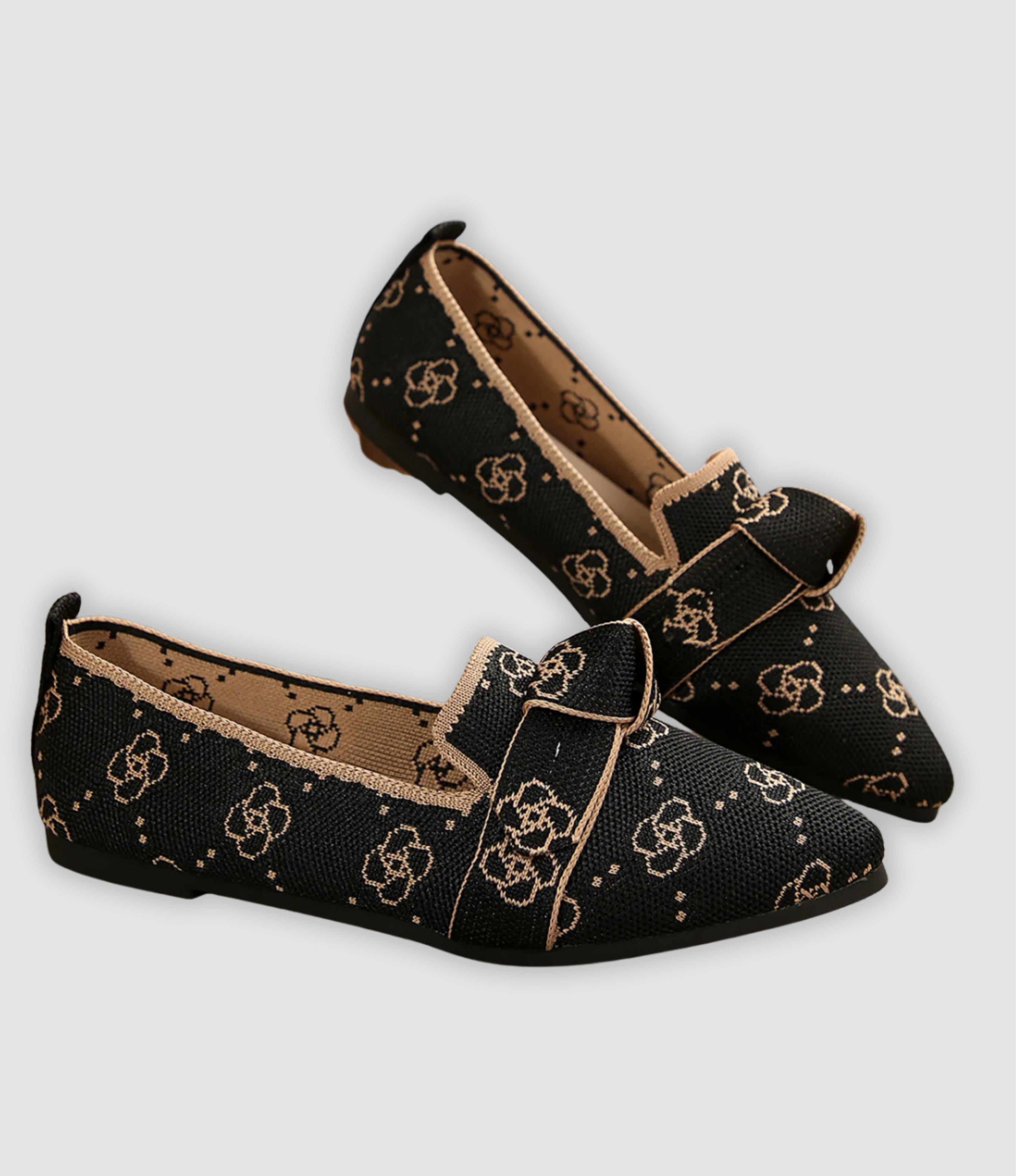 Evelina - Bequeme Mesh-Loafers mit Schleife