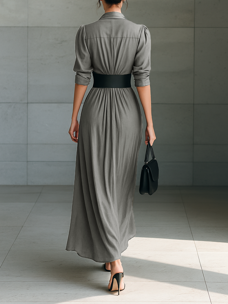 Zéphyrine | Langes Plisseekleid