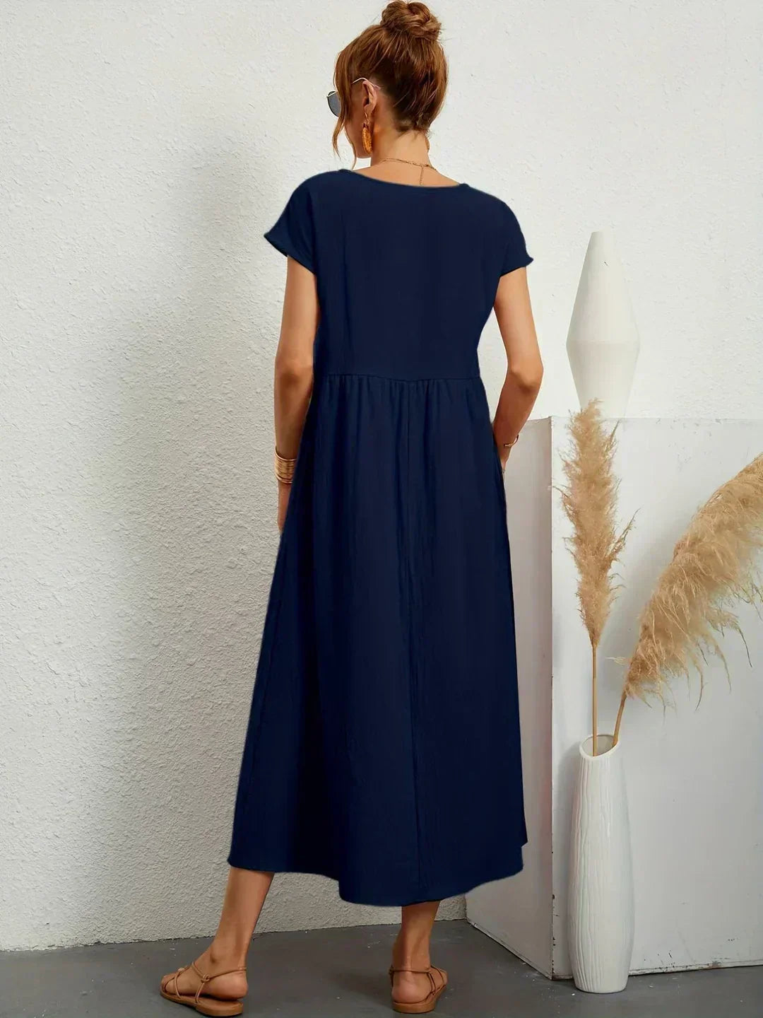 Ursina™ | Midikleid aus fließendem Stoff