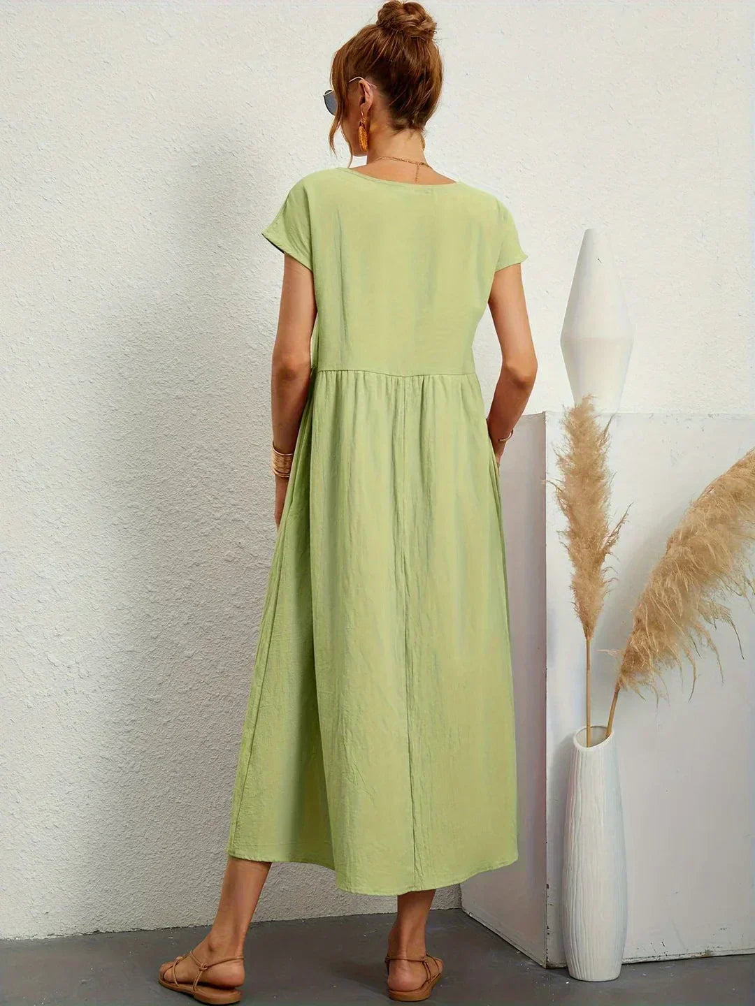 Ursina™ | Midikleid aus fließendem Stoff