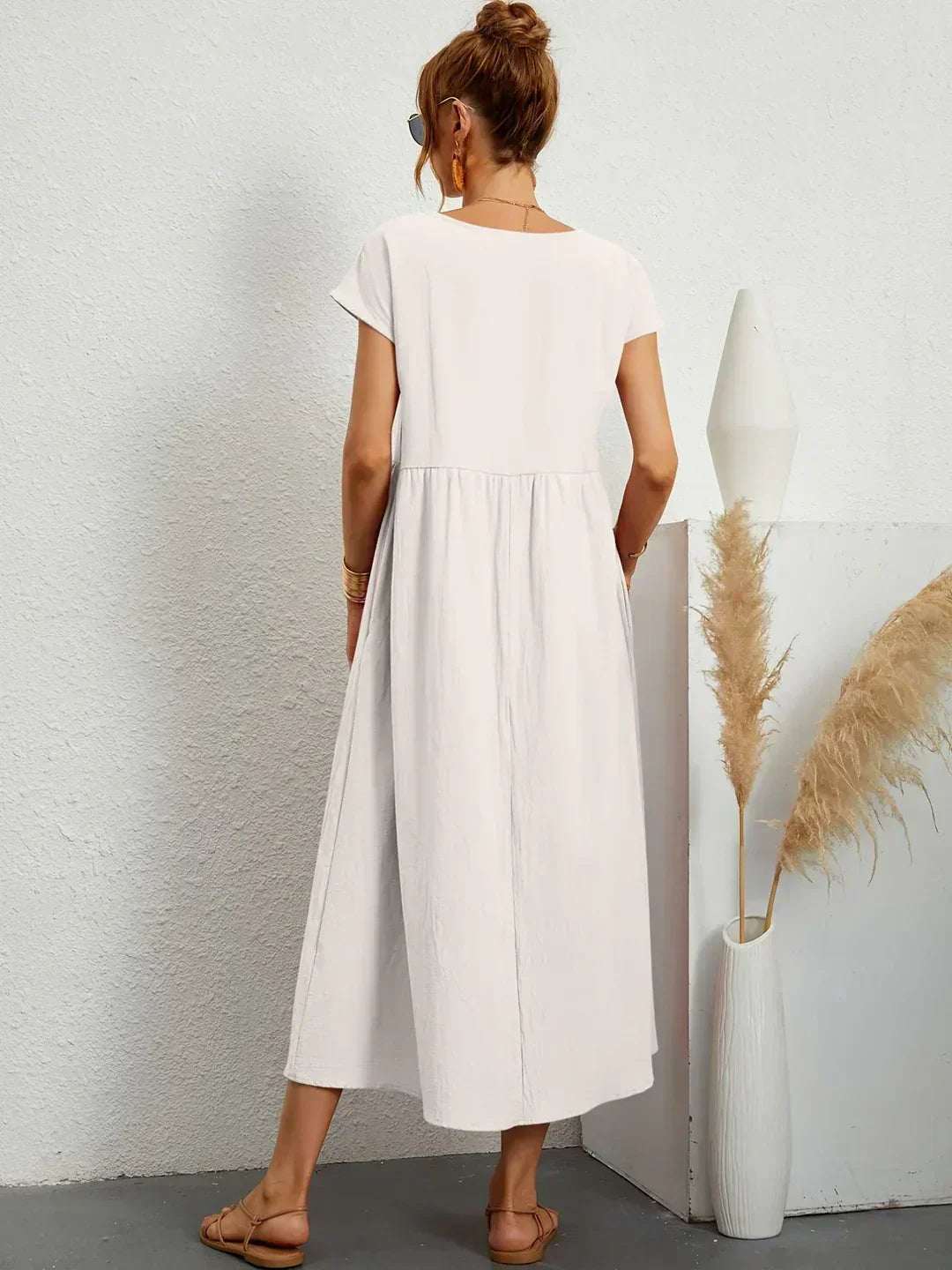 Ursina™ | Midikleid aus fließendem Stoff