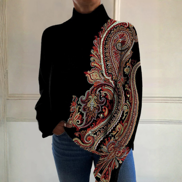 Grace | Klassischer gerippter Rollkragenpullover