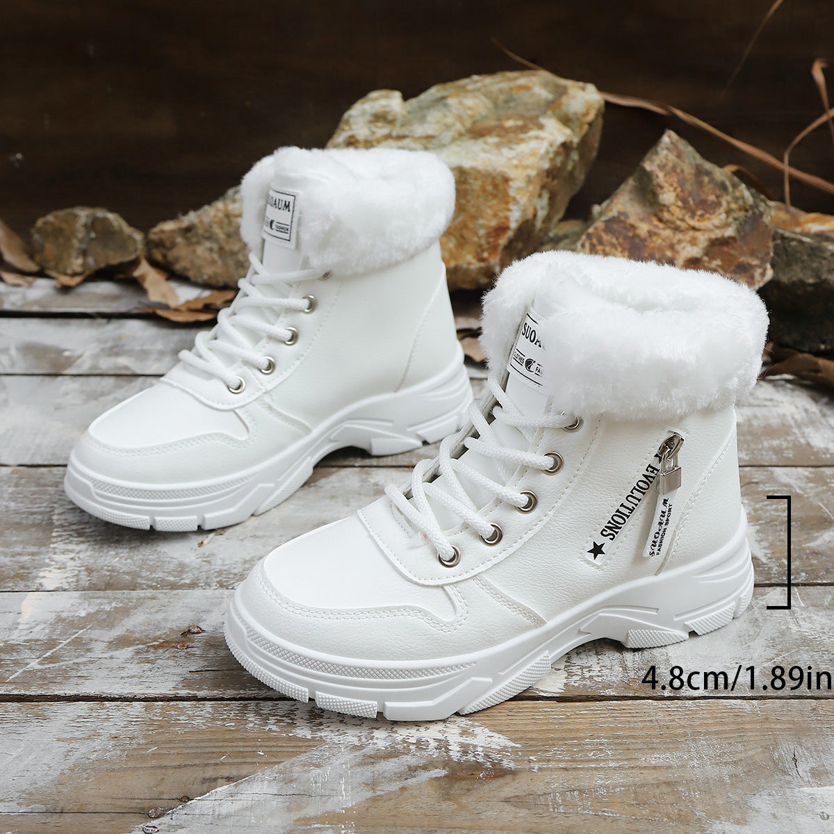 Mara – Gefütterte Winter-Sneaker-Boots mit Plateausohle