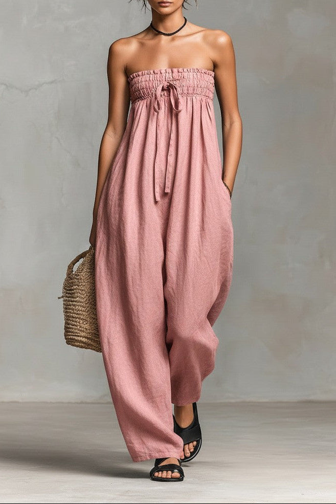 Nina | Eleganter trägerloser Overall