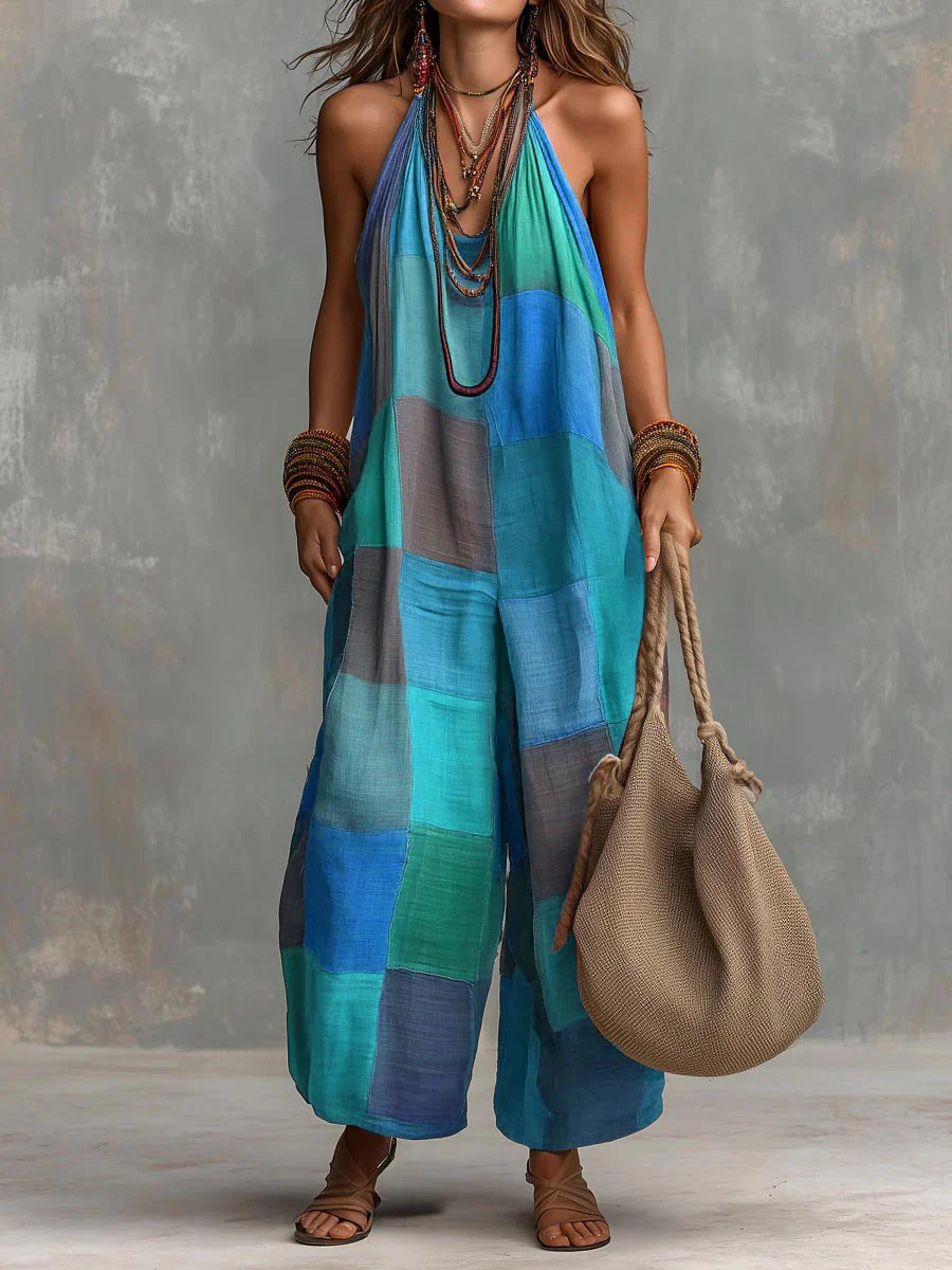 Bohemian Patchwork Jumpsuit™ – Frische und Freiheit mit einem künstlerischen und einzigartigen Stil.