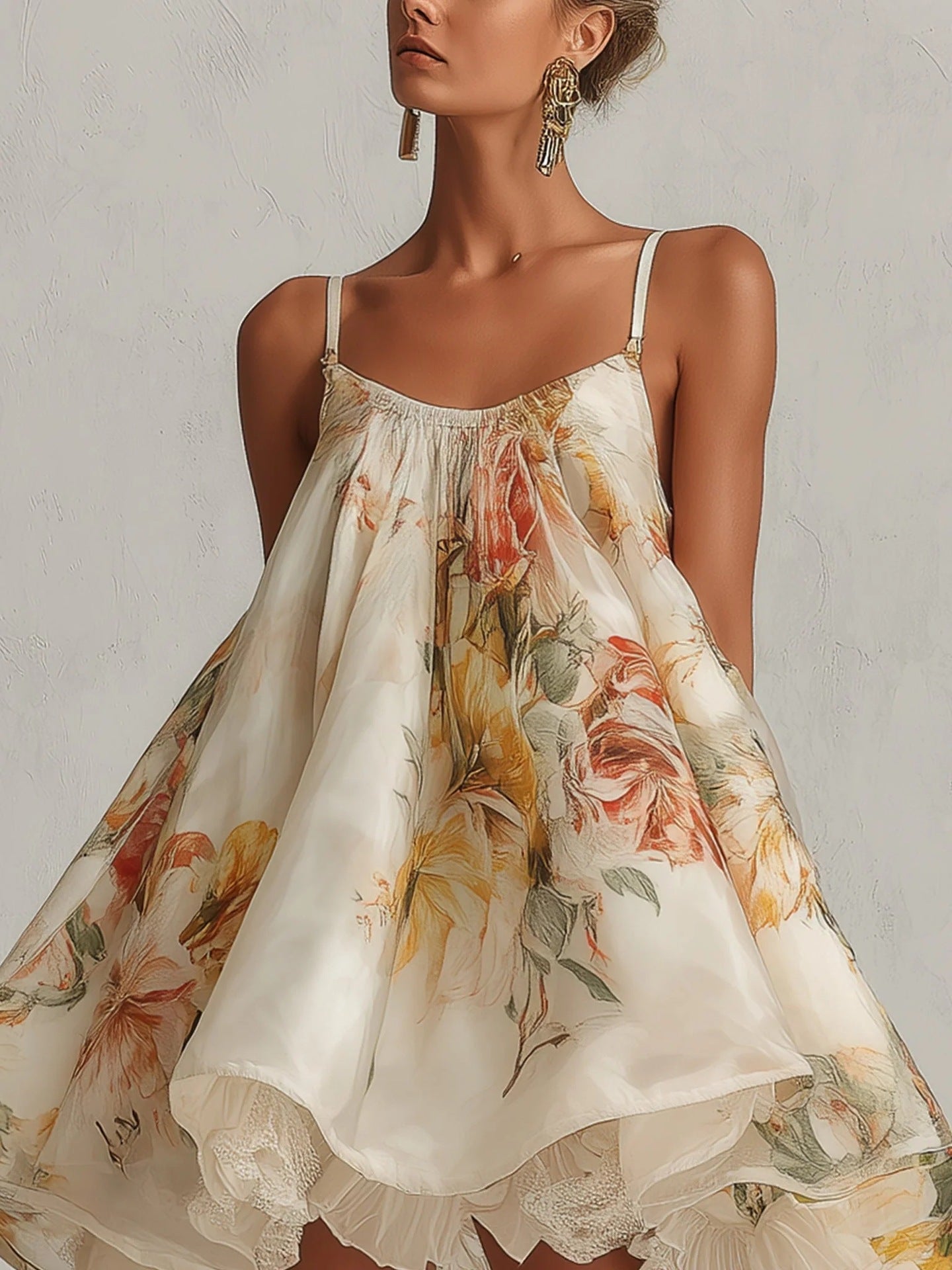 Liliana – Kurzes Kleid mit Blumenprint