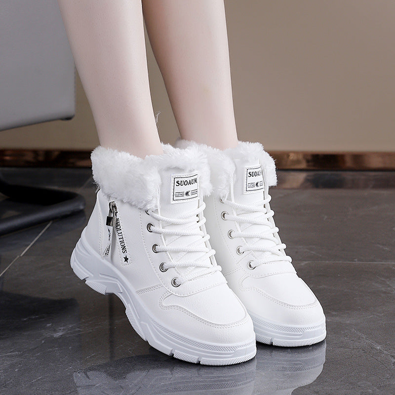 Mara – Gefütterte Winter-Sneaker-Boots mit Plateausohle
