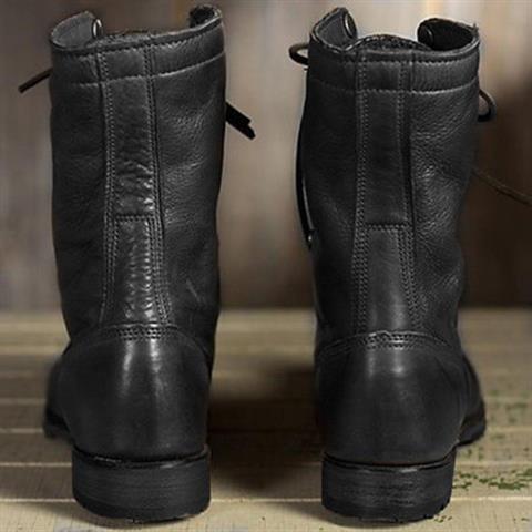 Damenstiefel | Halbhohes Design mit Schnürung
