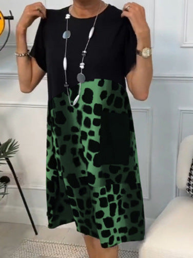 Hansine – lockeres Printkleid mit Taschen