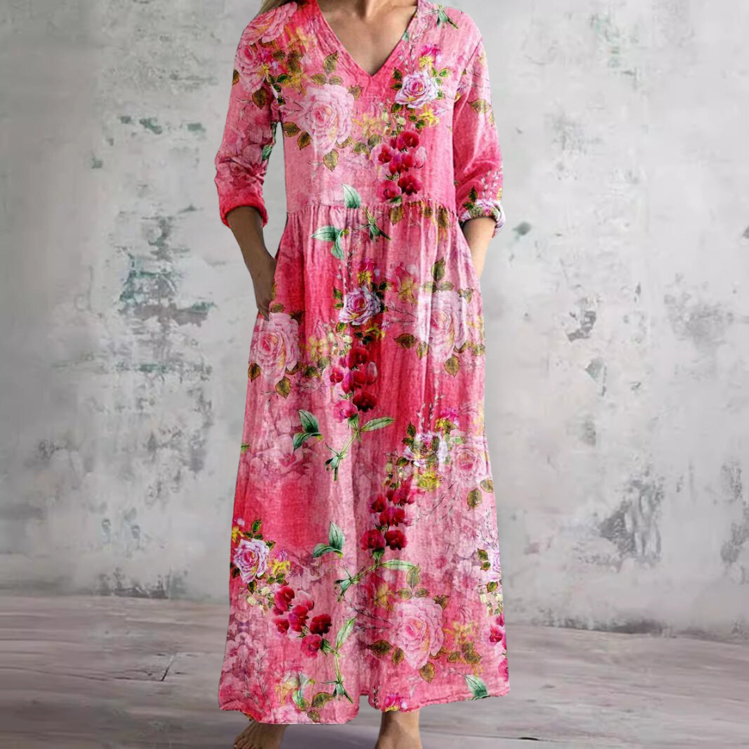 Rose™ – Blumenprint-Kleid für elegante Leichtigkeit