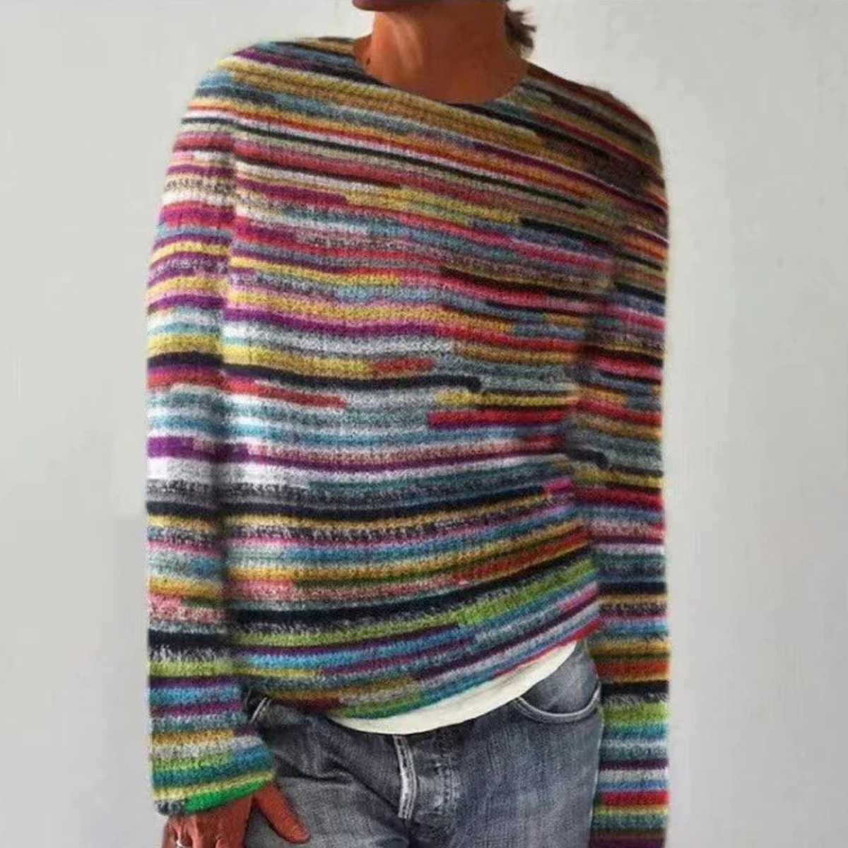 Sophie - Retro-Strickpullover im skandinavischen Stil