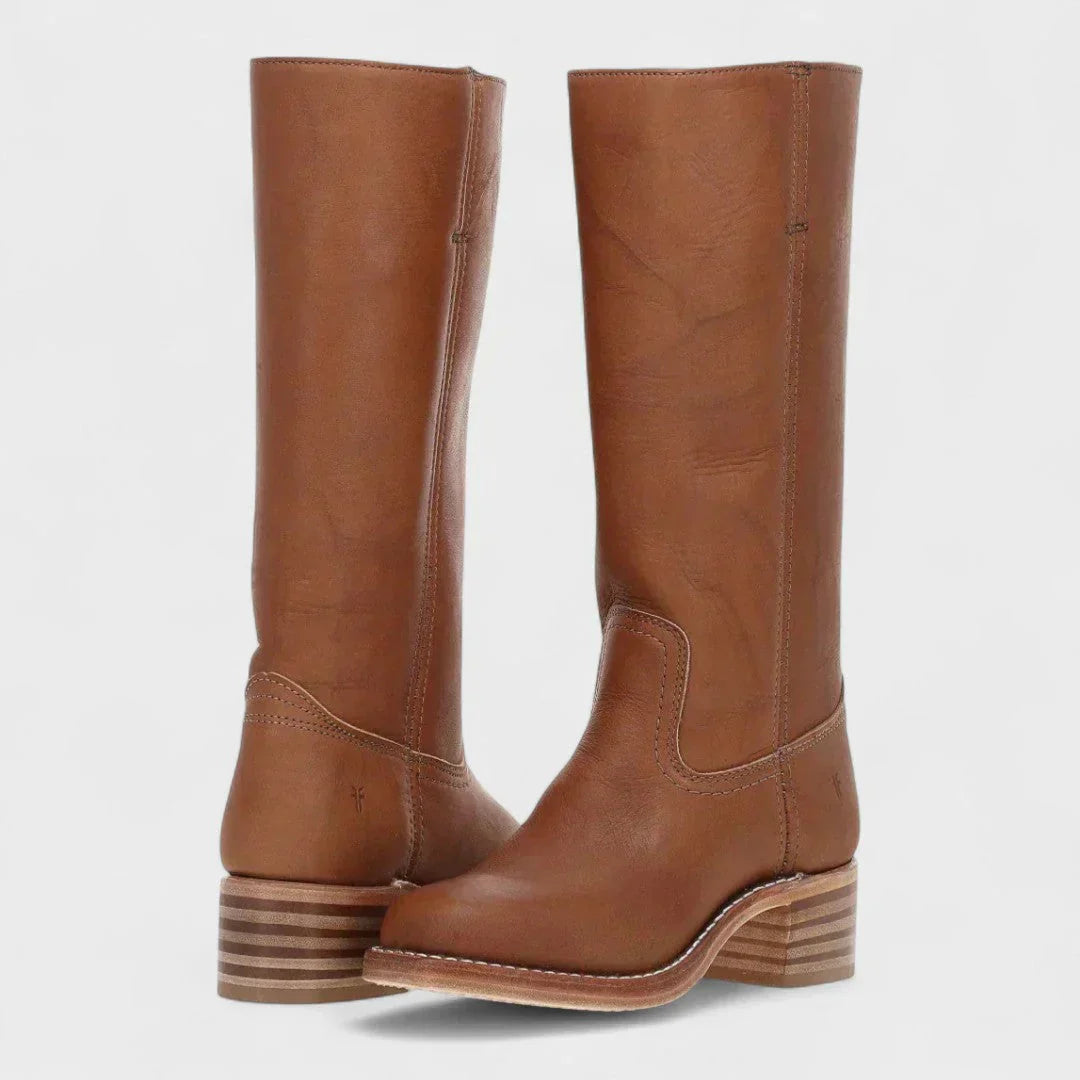 Vivia™ – Retro Lederstiefel