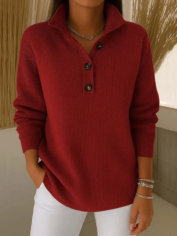 Amparo | Polopullover mit V-Ausschnitt
