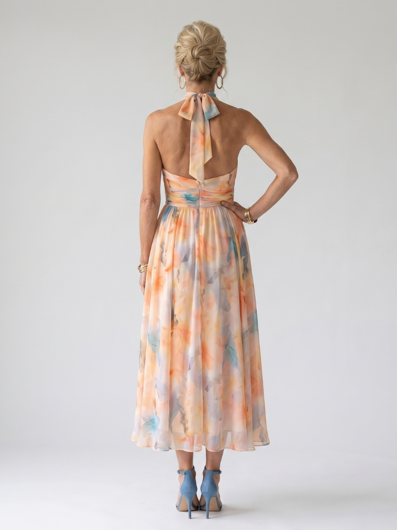 Elin | Weiches Midikleid mit Neckholder