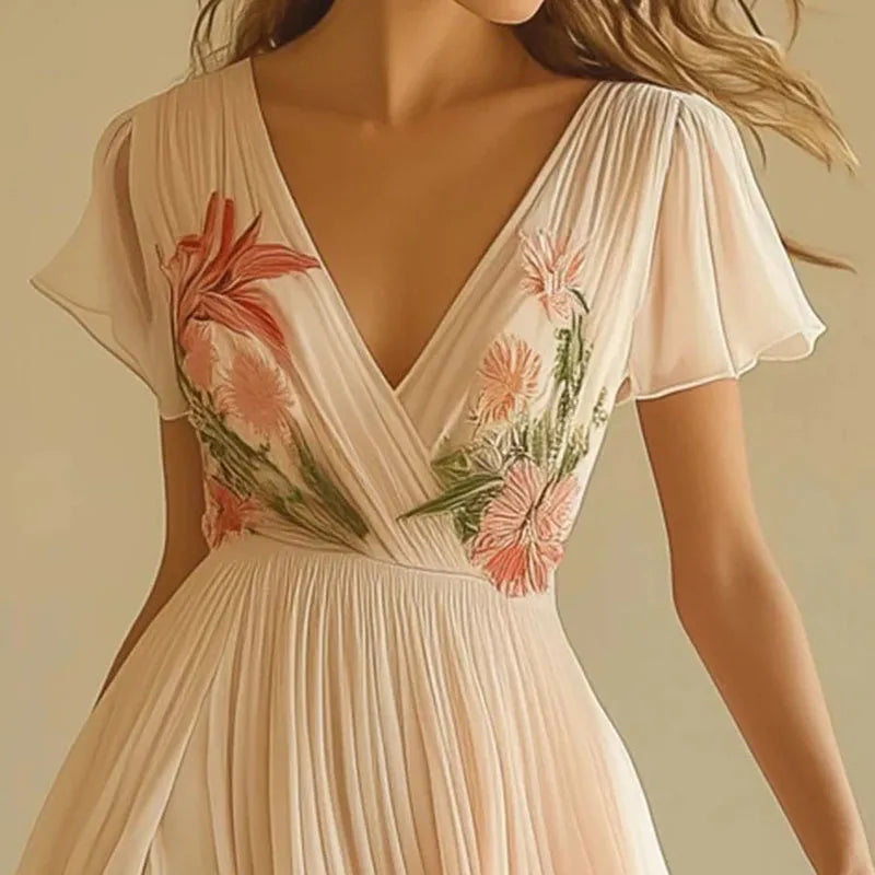 Olivia™ | Abendkleid mit V-Ausschnitt
