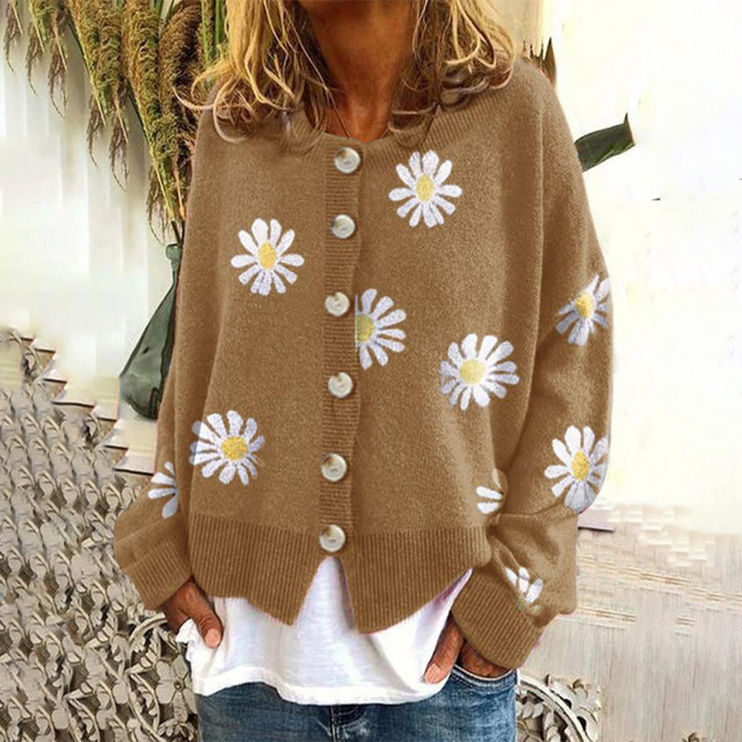 Cardigan mit Knöpfen – Klassischer Langarmstrick