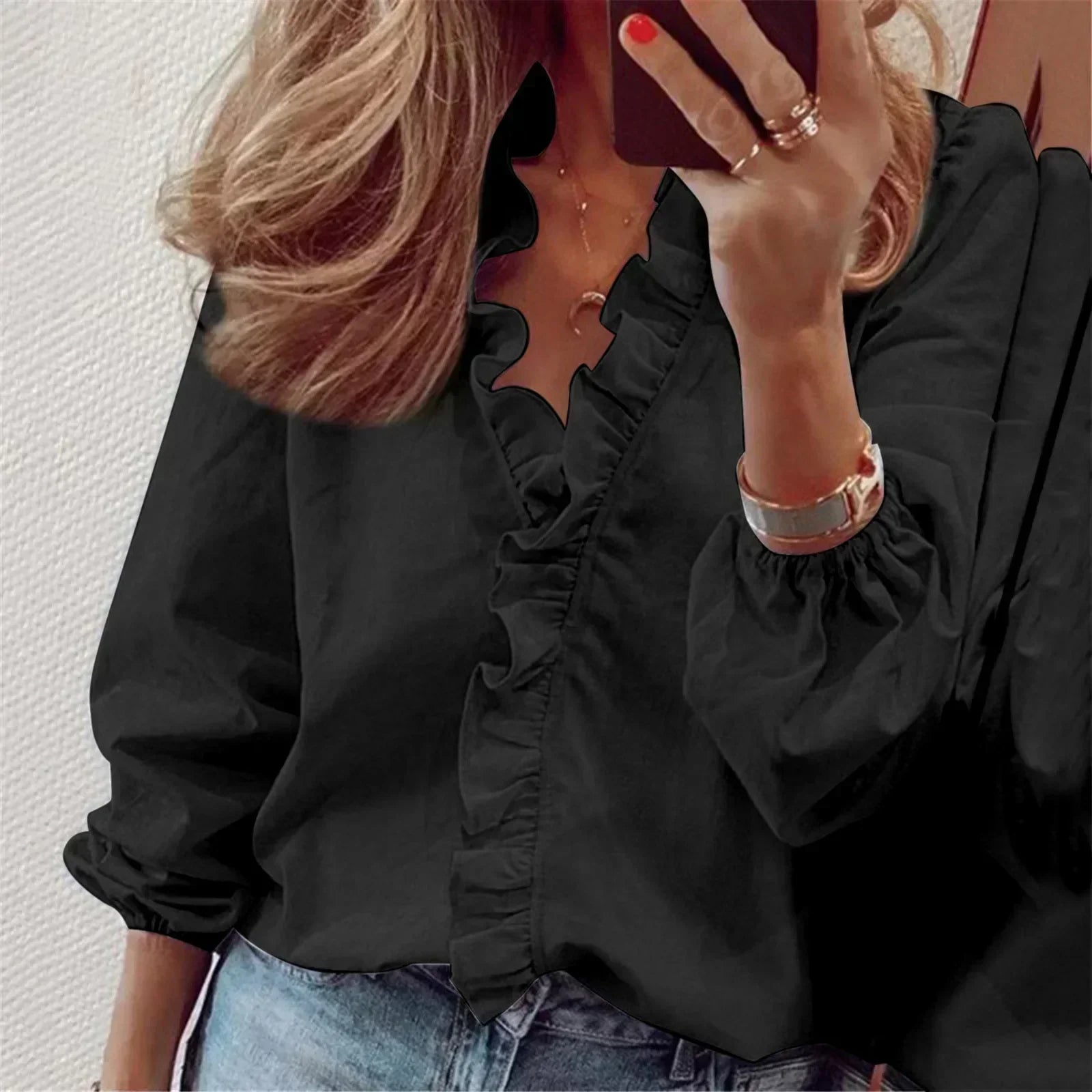 Donna | Bluse mit langen Ärmeln