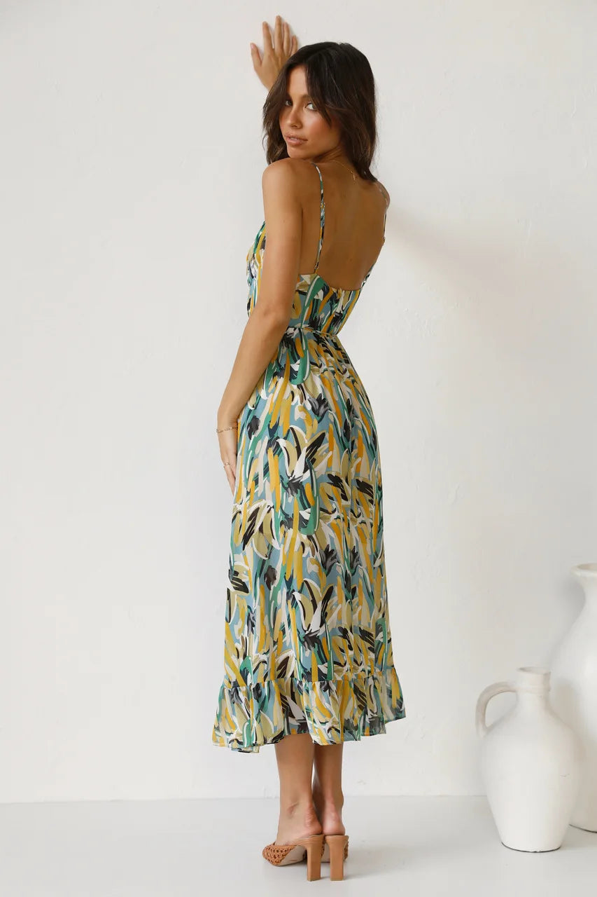 BIRKHILD I MEHRFARBIGES SOMMERKLEID