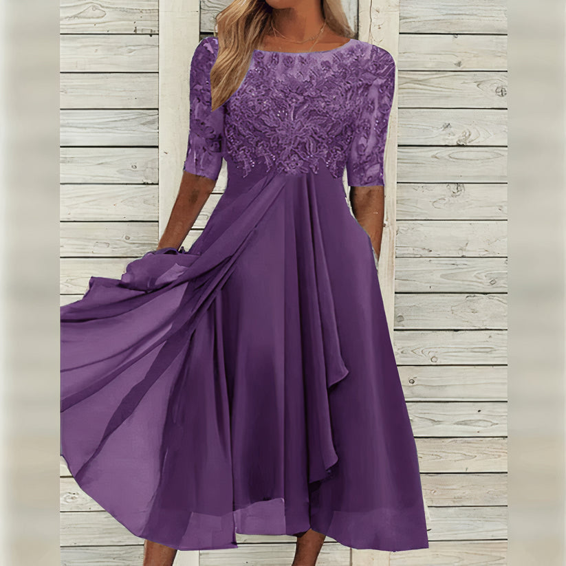 Harper™ | Elegantes Midikleid aus Spitze