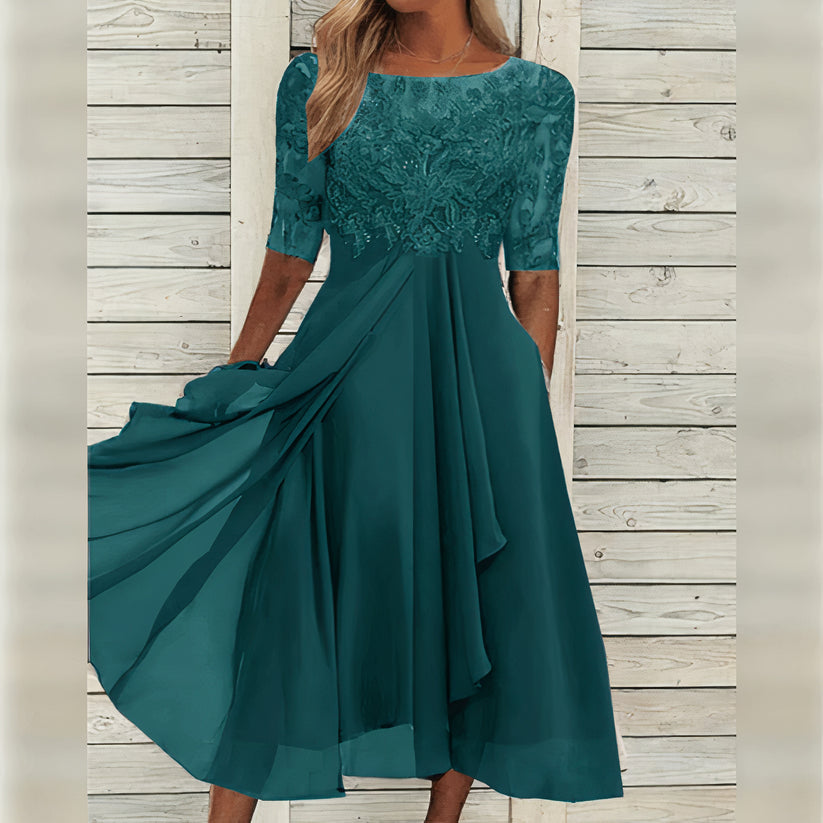 Harper™ | Elegantes Midikleid aus Spitze