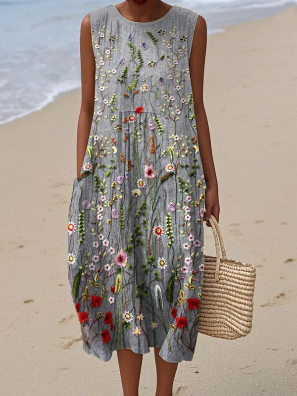 Cara | Wildflower Midikleid