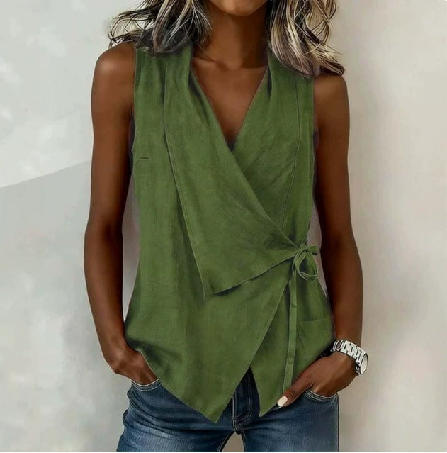 Loretta | Ärmellose Bluse