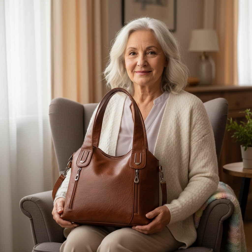 Emma – Retro-Schultertasche