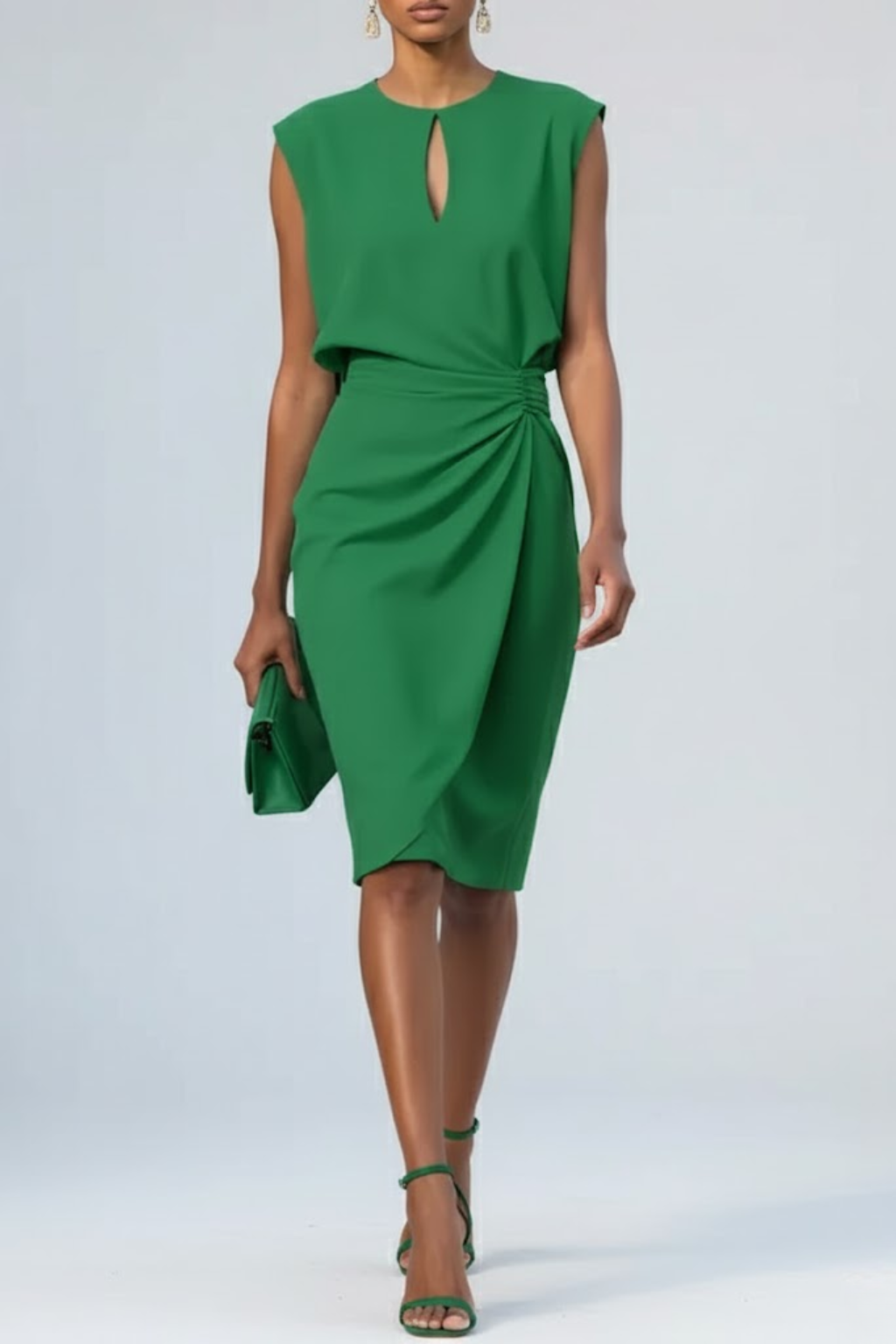 Ruca – Elegantes Midikleid mit Drapierung