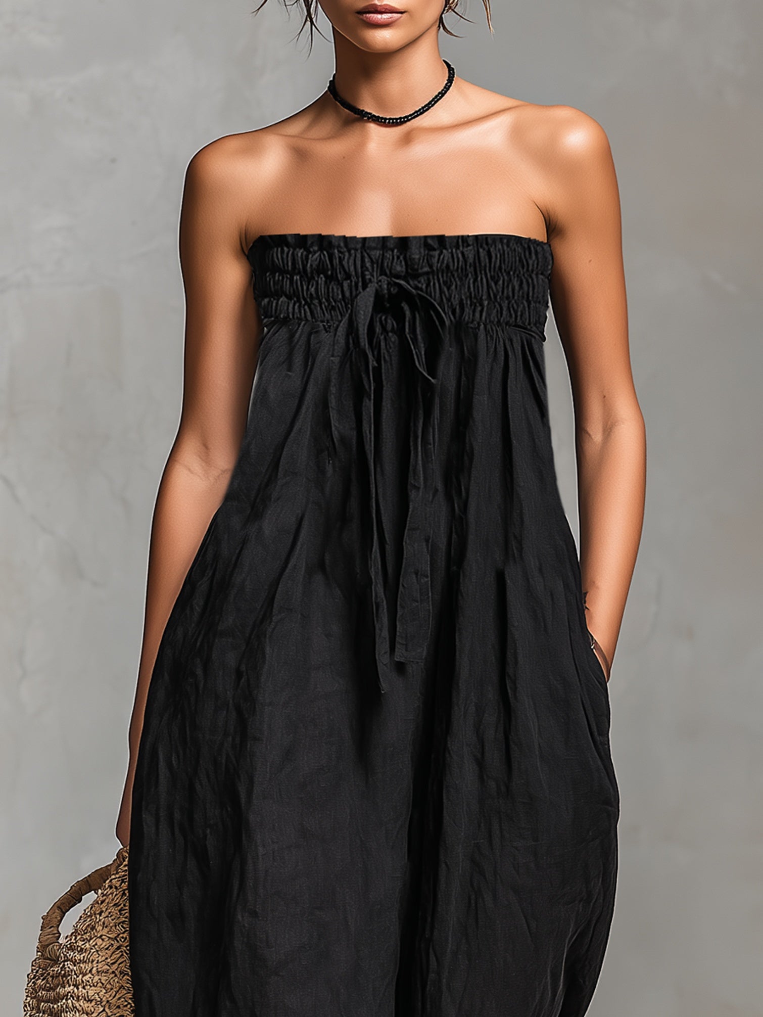 Nina | Eleganter trägerloser Overall
