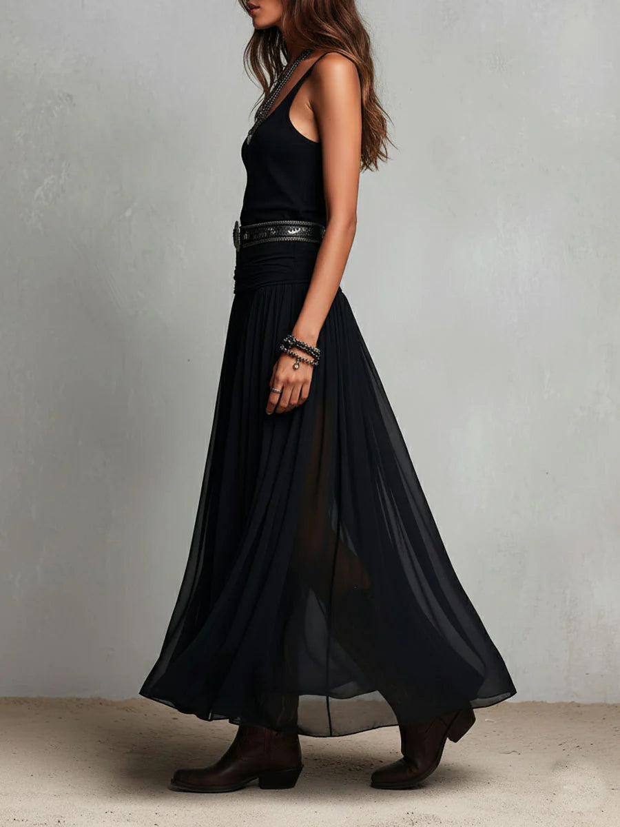 Capucine | Maxikleid mit Tanktop und Tüllrock (mit Gürtel)