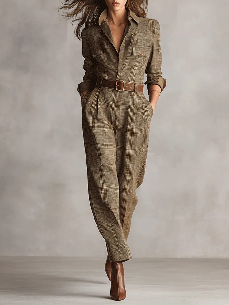 Mirabelle | Damen-Jumpsuit aus Tweed