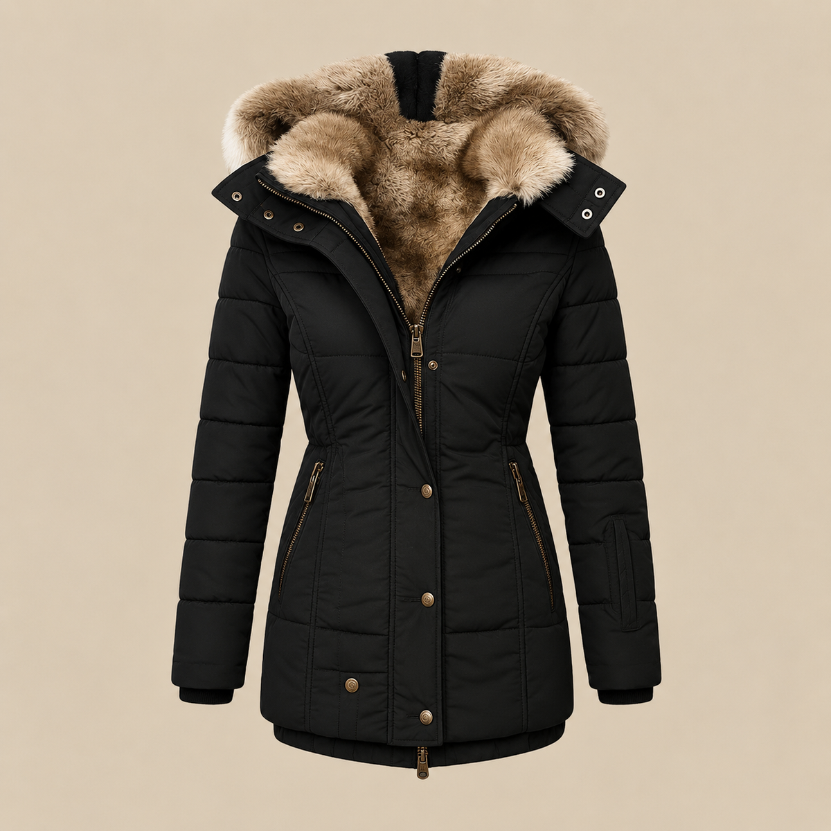Anna™ | Warmer Wintermantel mit Fellfutter